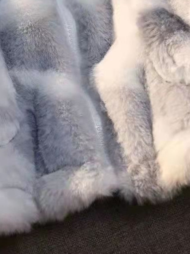 Jacket Fleece Fur Faux Teddy Coat Warm Women's