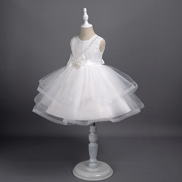 Party Girls' Sleeveless Color Toddler Solid Dress