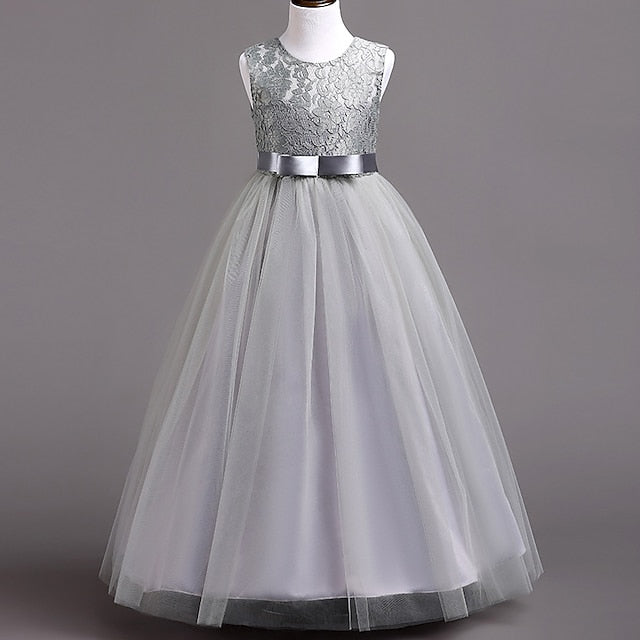 Dress Flower Girls' Party Gown Girl Evening