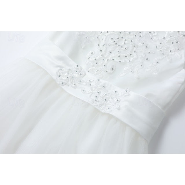 Kids Flower Girl Sleeveless Wedding Girls' Dress