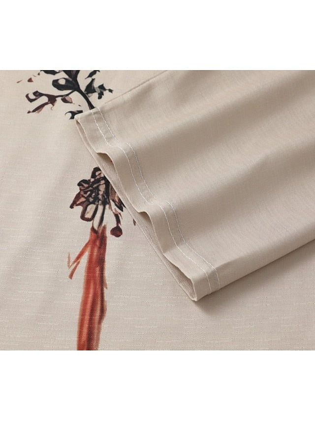 Women's Western Blouse Boho Shirt Blouse Flower Modern