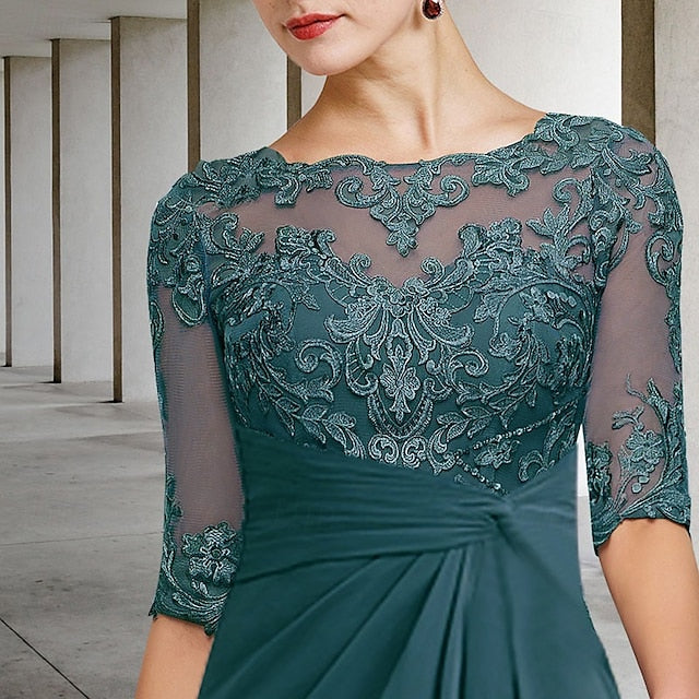 Bride Guest Sheath Wedding Plus Dress Elegant Mother Size of the