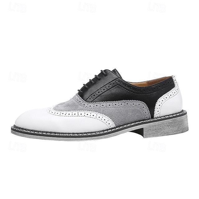 in Gatsby-Inspired Men's Oxford Shoes Spectator Wingtip