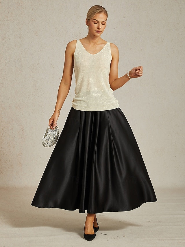 Women's Camisole Tank Top Elegant Party Sleeveless V Neck