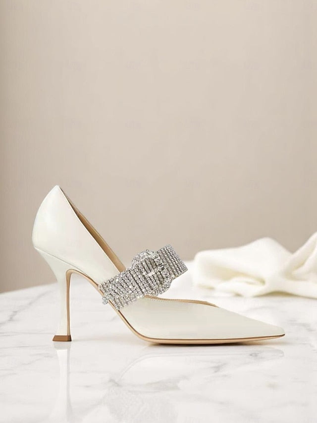 Rhinestone-Embellished Slingback with Women's Pumps