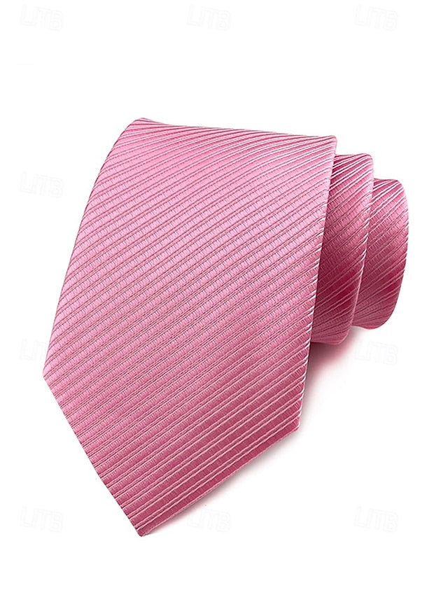 tie striped satin Men's