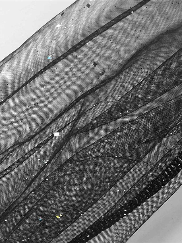 Women's Black Dress Wedding Guest Cocktail Dress Sexy V