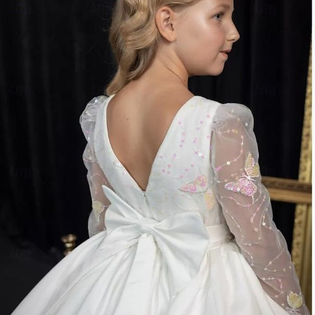 Kids First Girls' Flower Communion Party Dress Girl