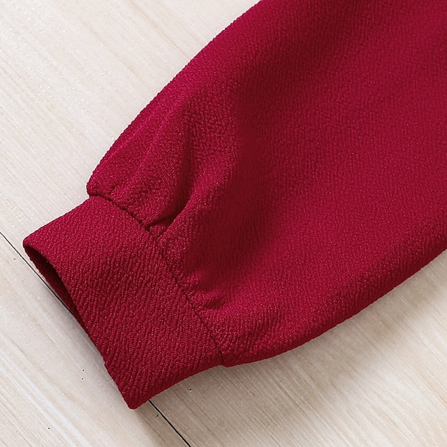 Dress Pieces Girls' Color Long Kids Set Suits 2 Block