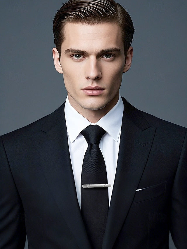 7 Available Metal Men's Tie Classic Clip Colors -