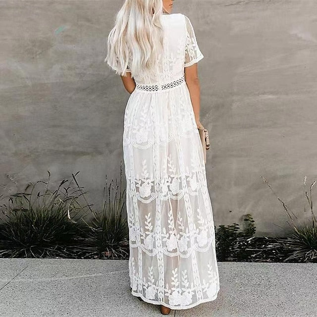 Women's Long Dress Maxi Dress Lace Dress Casual Dress