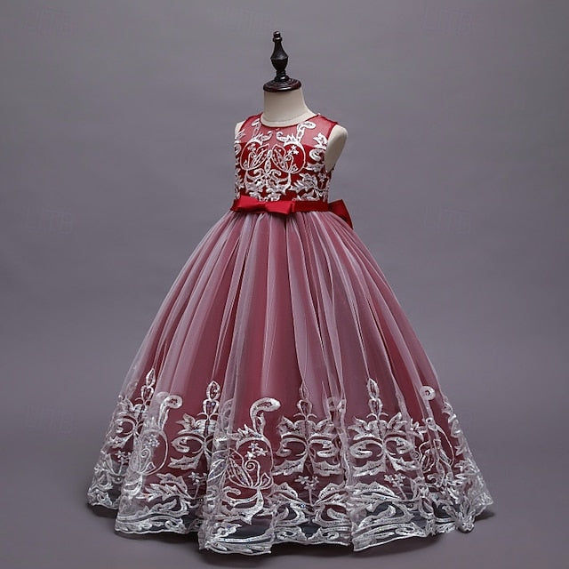 Princess Girl Girls' Flower Kid's Dress