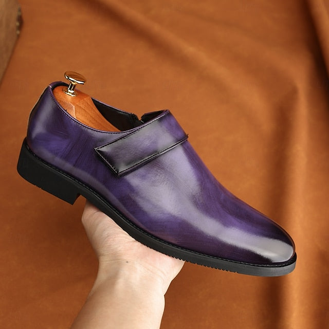 Shoes Slip-On Business Loafers Brown Men's Leather