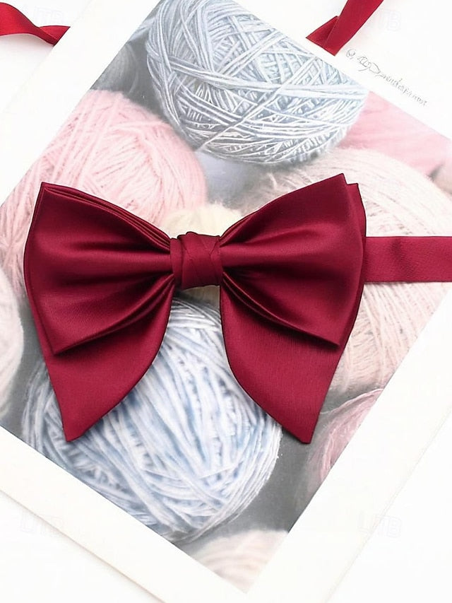 Satin Multiple Bow in Tie Colors Men's
