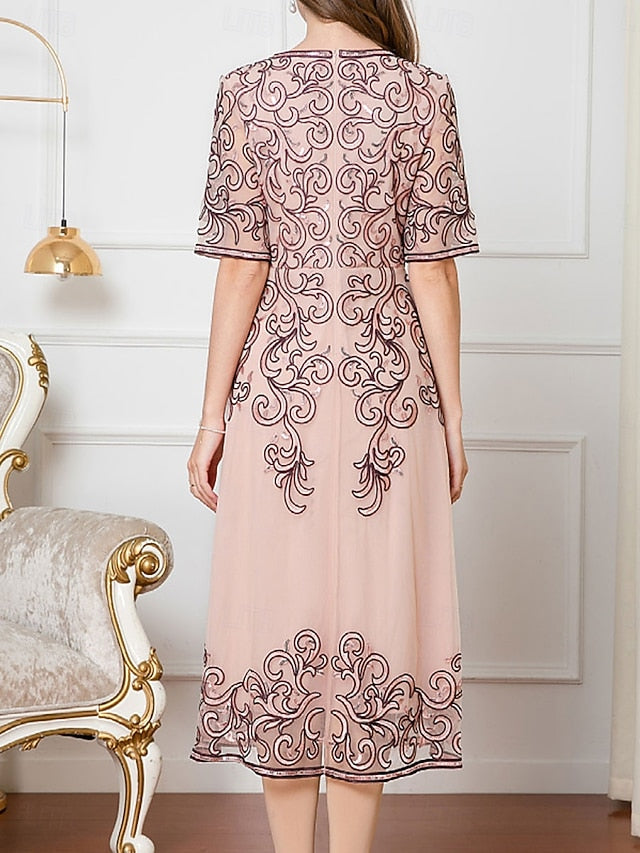 Chinese Mother the Bride Wedding Guest Elegant Dress of