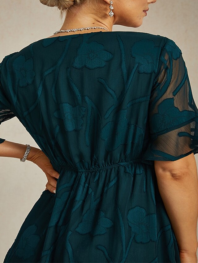 Women's Midi Dress Chiffon Dress A Line Dress Elegant