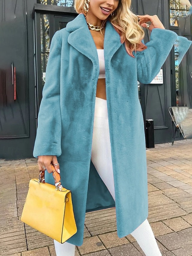 Coat Faux Comfortable Furs Women's Warm Fur