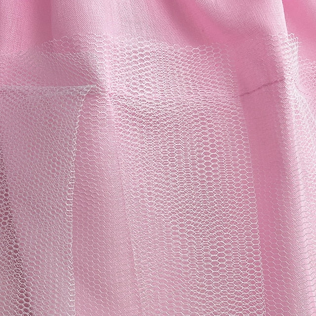 Flower Solid Kids Girl Girls' Dress Colored