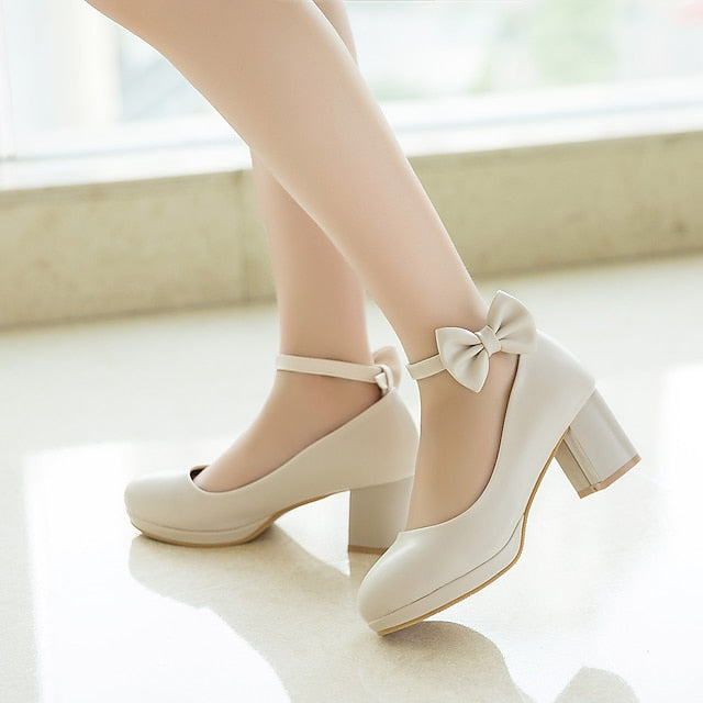 Weddings - Bow White Mary Girls' Perfect for Shoes Jane