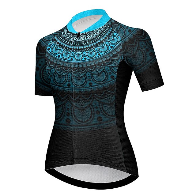 Women's Cycling Jersey Graphic Short Sleeve Bike Jersey Top