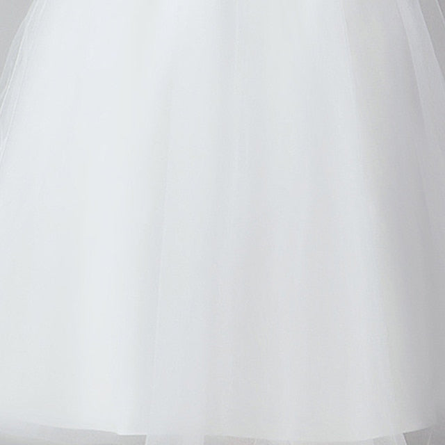 Dress Girl Kids Color Girls' Flower Solid Party