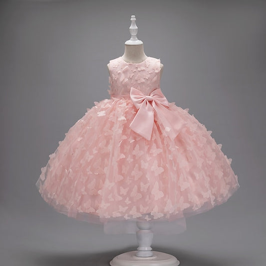 Girl Kids Dress Flower Party Butterfly Girls'