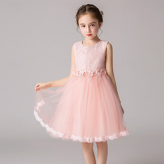 Dress Princess Kid's Girls' Girl Flower