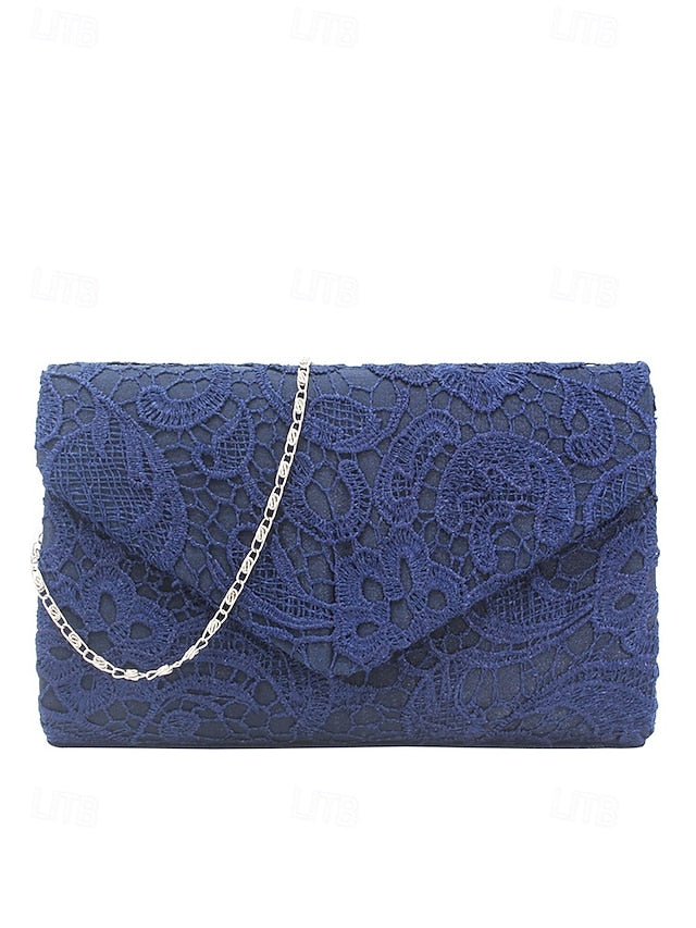Strap Lace with Evening Clutch Women's Chain Bag