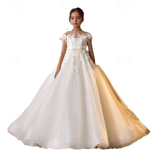 Dress Girl Flower Kids Girls' Party First Communion