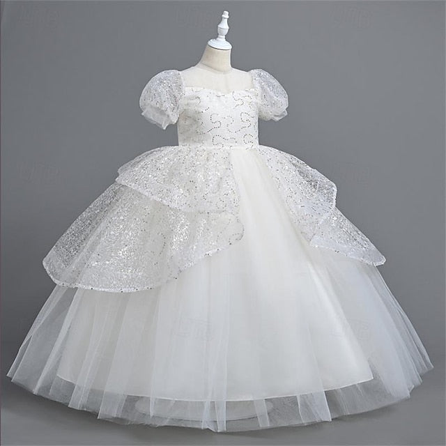 Girl Wedding Party Girls' Dress Flower Performance