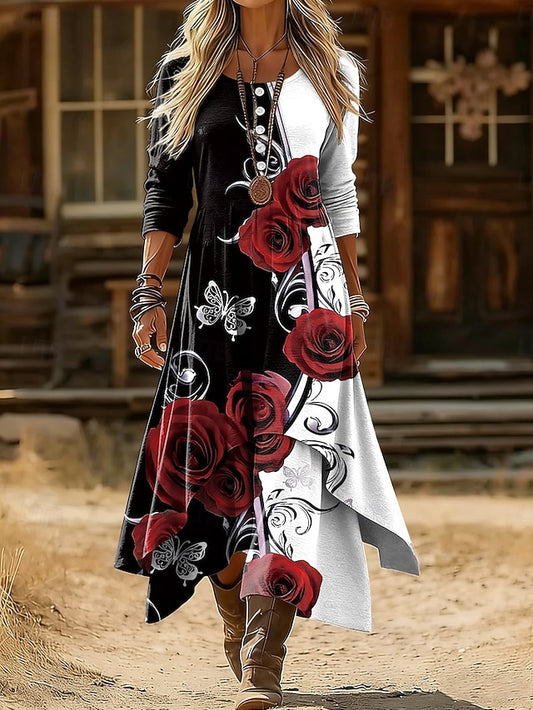 Women's Midi Dress Shift Dress Casual Daily Holiday Regular