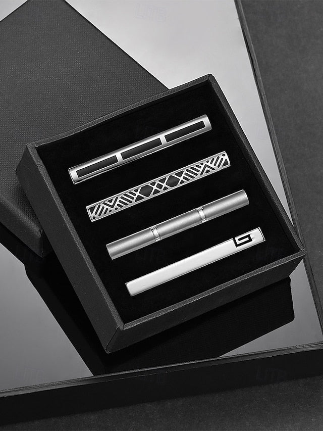 Men's Clip Metal Tie - Slim