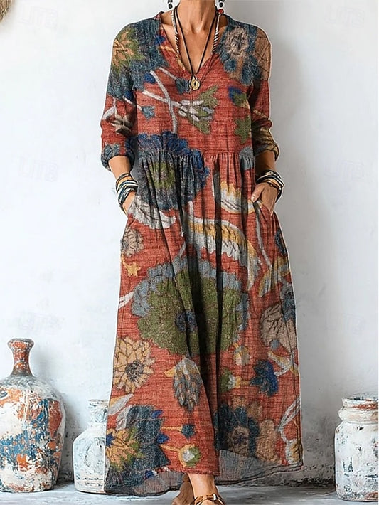 Women's Maxi Dress A Line Dress Vacation Casual Boho Going
