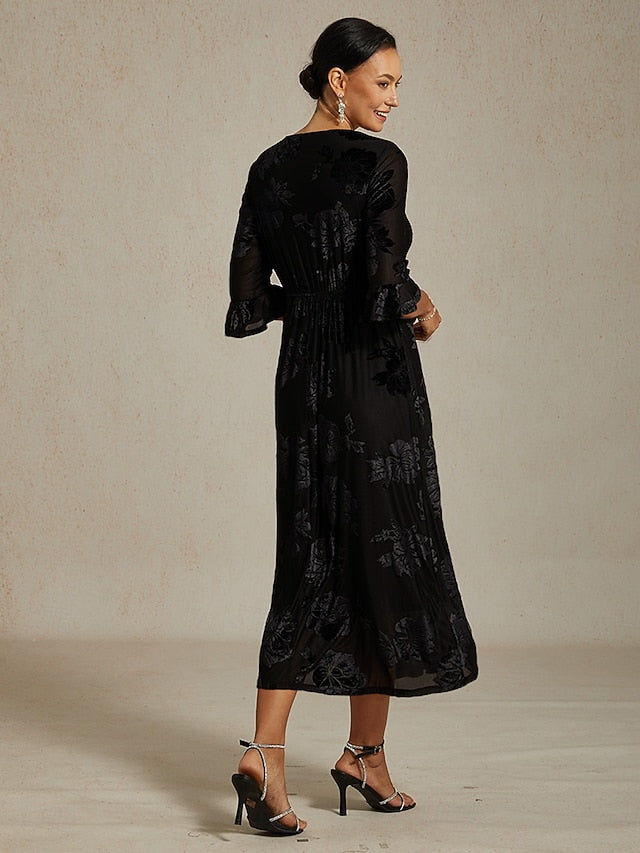 Women's Midi Dress A Line Dress Elegant Birthday Cocktail