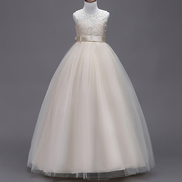 Dress Flower Girls' Party Gown Girl Evening