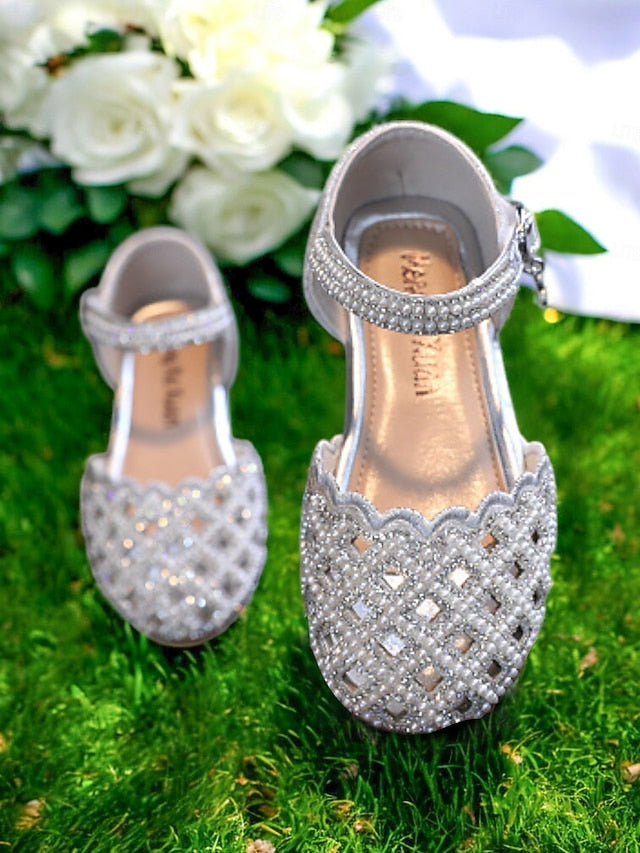 Girls' Rhinestone Jane Scalloped �?Shoes Sparkly Mary