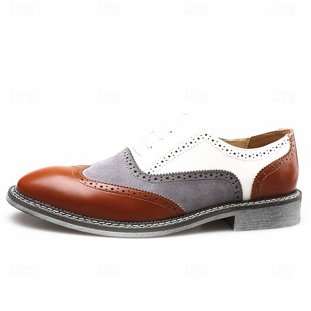 in Gatsby-Inspired Men's Oxford Shoes Spectator Wingtip