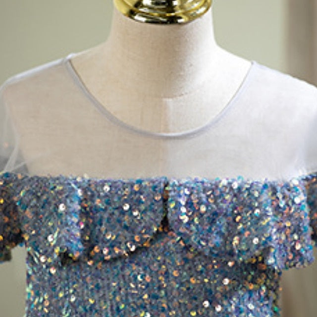 Gown Girl Dress Flower Party Girls' Evening