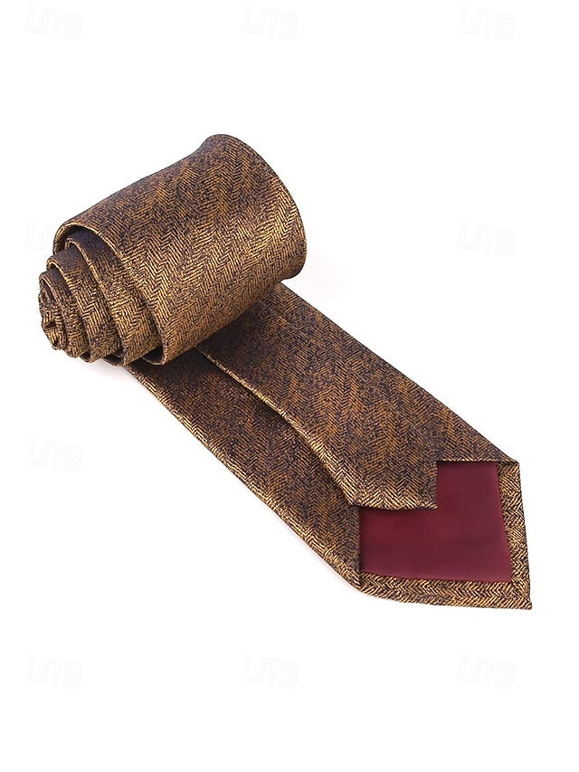 Herringbone Christmas – Tie Stylish Men's Polyester