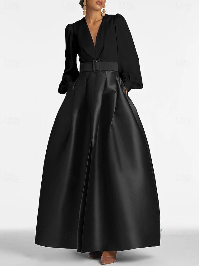 Guest Evening Dress High Formal Floor Split Gown A-Line Wedding