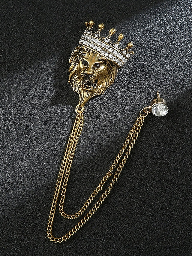 Pin Brooch Lapel with Deer Men's Christmas