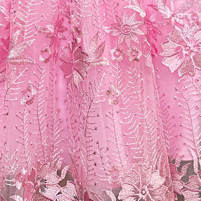 Flower Solid Kids Girl Girls' Dress Colored