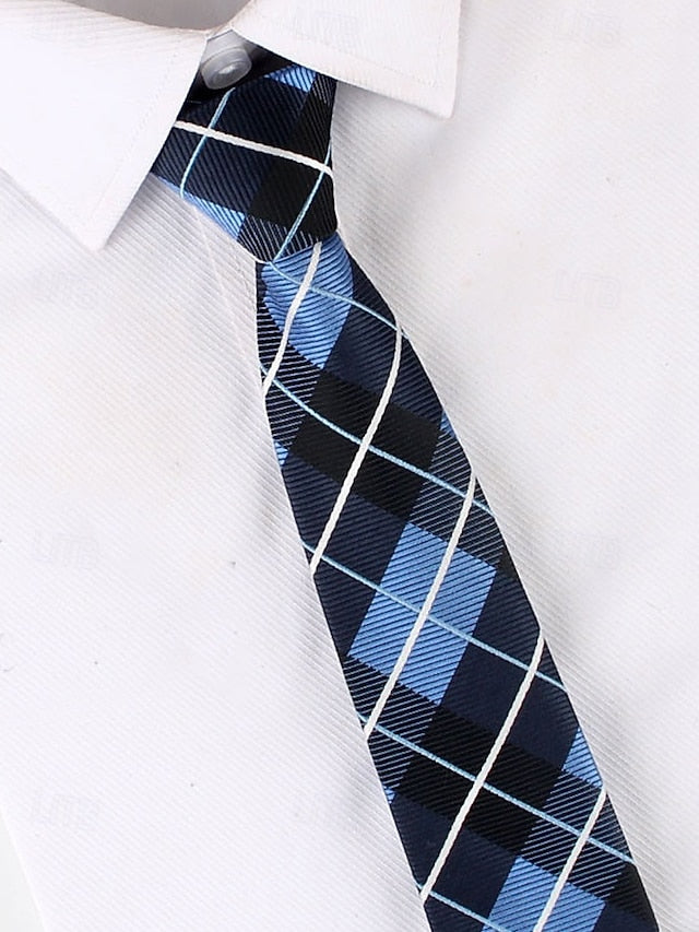 and Zip - Pre-Tied Classic Stripes Men's Ties Narrow