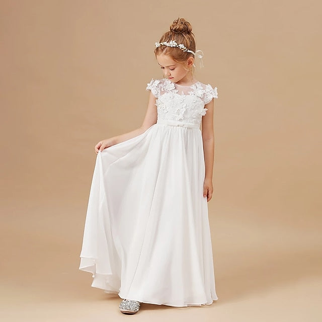 First Girl Princess Girls' Communion Flower Dress