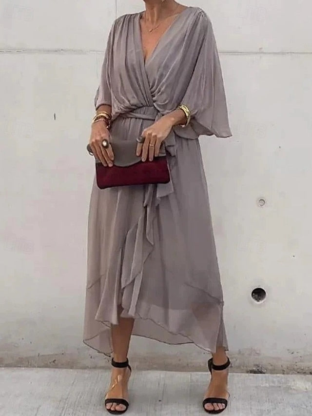 Women's Midi Dress White Dress Casual Dress Cocktail Dress