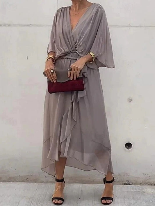 Women's Midi Dress White Dress Casual Dress Cocktail Dress