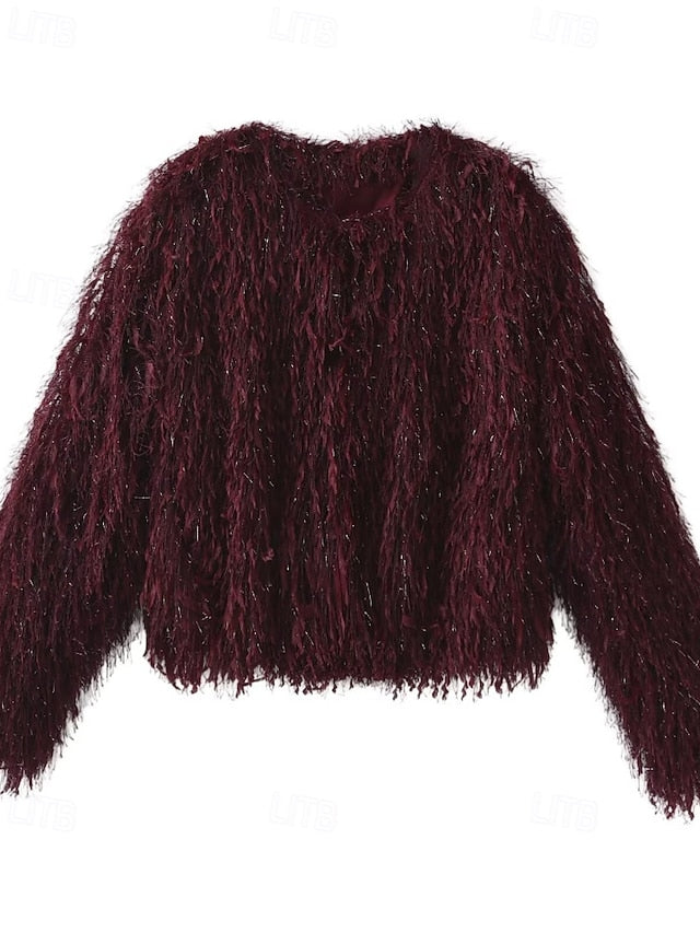 Coat Furs Comfortable Leathers Women's Faux Fur