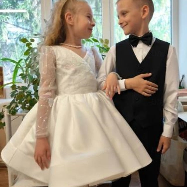 Kids First Girls' Flower Communion Party Dress Girl