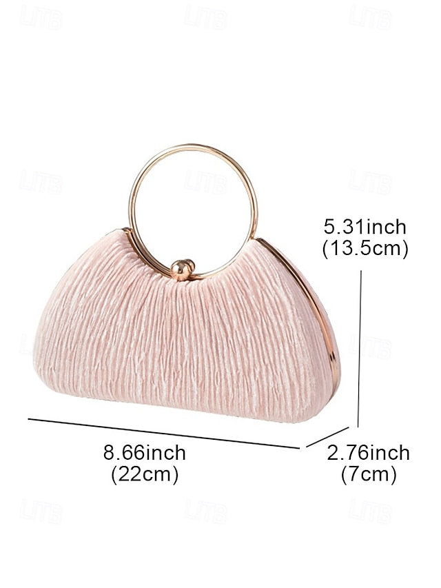 Red Handbag Women's – Elegant Velvet Party Christmas