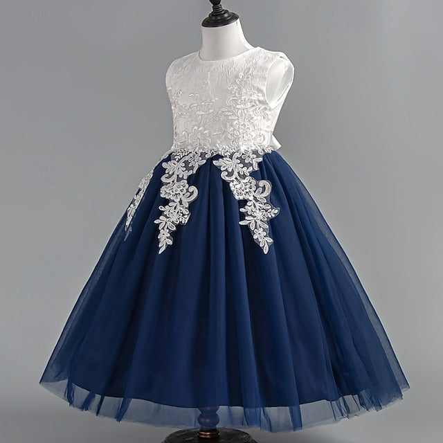 Sleeveless Wedding Girls' Dress Special Floral Kids Party